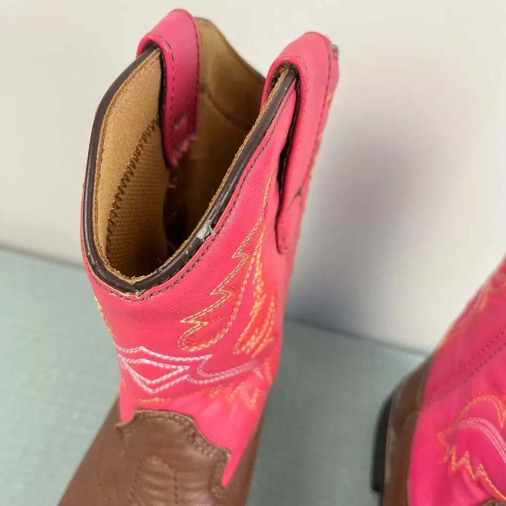 Itasca Girls Western Buckaroo Cowboy Boots Deputy Pink 4